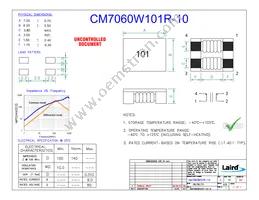 CM7060W101R-10 Datasheet Cover