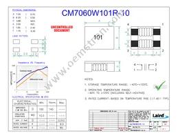 CM7060W101R-10 Cover