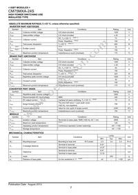 CM75MXA-24S Datasheet Page 2