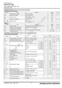 CM75TX-24S Datasheet Page 2