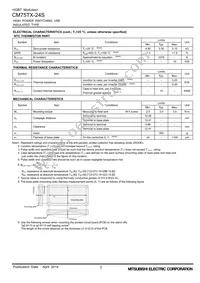 CM75TX-24S Datasheet Page 3