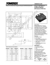 CM800HA-28H Datasheet Cover