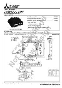 CM900DUC-24NF Datasheet Cover