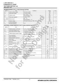 CM900DUC-24NF Datasheet Page 2