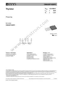 CMA30P1600FC Datasheet Cover