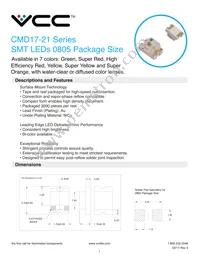 CMD17-21VYD/TR8 Datasheet Cover