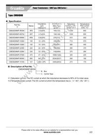CMD4D08NP-6R8MC Datasheet Page 2