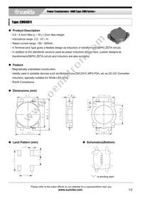 CMD4D11NP-6R8MC Datasheet Cover
