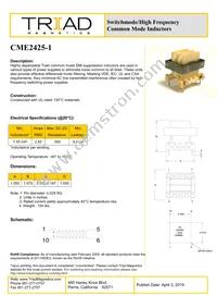 CME2425-1 Datasheet Cover