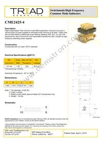 CME2425-4 Datasheet Cover