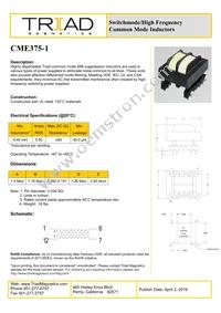 CME375-1-B Datasheet Cover