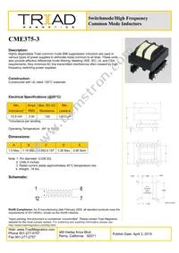 CME375-3-B Datasheet Cover