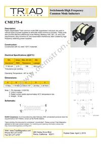 CME375-4 Datasheet Cover