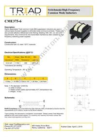 CME375-6-B Datasheet Cover