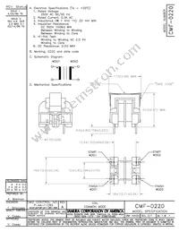 CMF-0220 Datasheet Cover