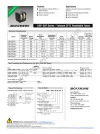 CMF-SDP75-2 Datasheet Cover