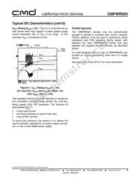 CMPWR025R Datasheet Page 9