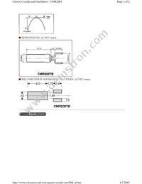 CMR200TB32.768KDZBTR Datasheet Page 2