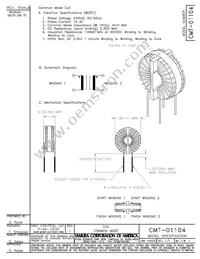 CMT-01104/17423002180Z Datasheet Cover