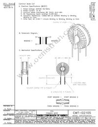 CMT-02105 Datasheet Cover