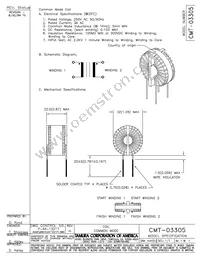 CMT-03305 Datasheet Cover