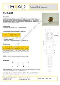 CMT-8102 Datasheet Cover