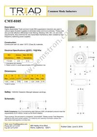 CMT-8105 Datasheet Cover