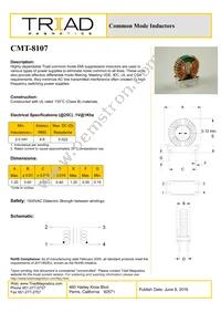CMT-8107-B Datasheet Cover
