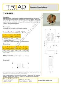 CMT-8108-B Datasheet Cover