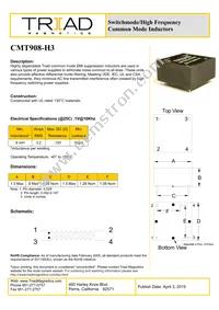 CMT908-H3-B Datasheet Cover