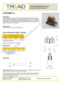 CMT908-V1 Datasheet Cover