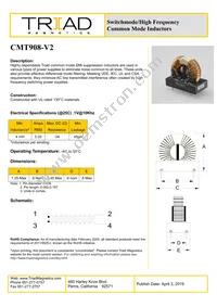 CMT908-V2-B Datasheet Cover