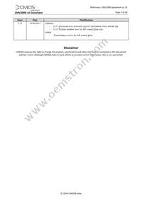 CMV2000-2E5M1LP Datasheet Page 5