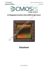 CMV4000-2E5M1LP Datasheet Cover