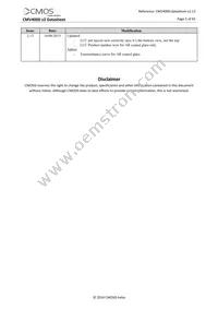 CMV4000-2E5M1LP Datasheet Page 5