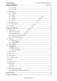 CMV4000-2E5M1LP Datasheet Page 7