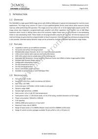 CMV4000-2E5M1LP Datasheet Page 9