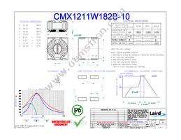 CMX1211W182B-10 Datasheet Cover