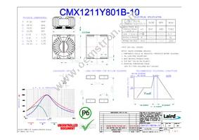 CMX1211Y801B-10 Datasheet Cover