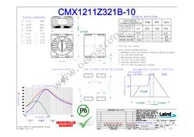 CMX1211Z321B-10 Datasheet Cover