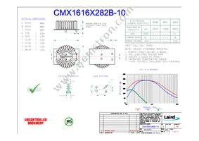 CMX1616X282B-10 Datasheet Cover