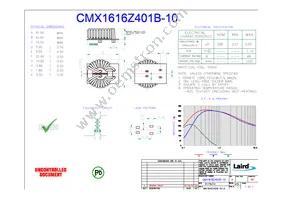 CMX1616Z401B-10 Datasheet Cover