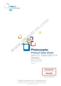 CNY17-2S-TA1 Datasheet Cover