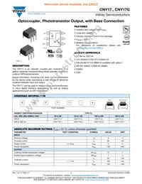 CNY17G-1 Datasheet Cover