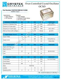 CO27VH15DE-02-10.000 Datasheet Cover