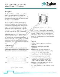 CP-V413WT Datasheet Cover