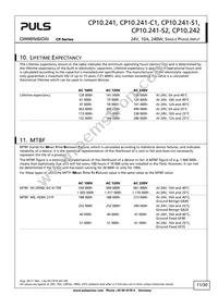 CP10.241-S1 Datasheet Page 11