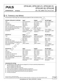 CP10.241-S1 Datasheet Page 12