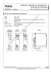 CP10.241-S1 Datasheet Page 20