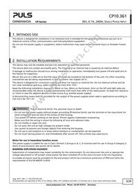 CP10.361 Datasheet Page 3